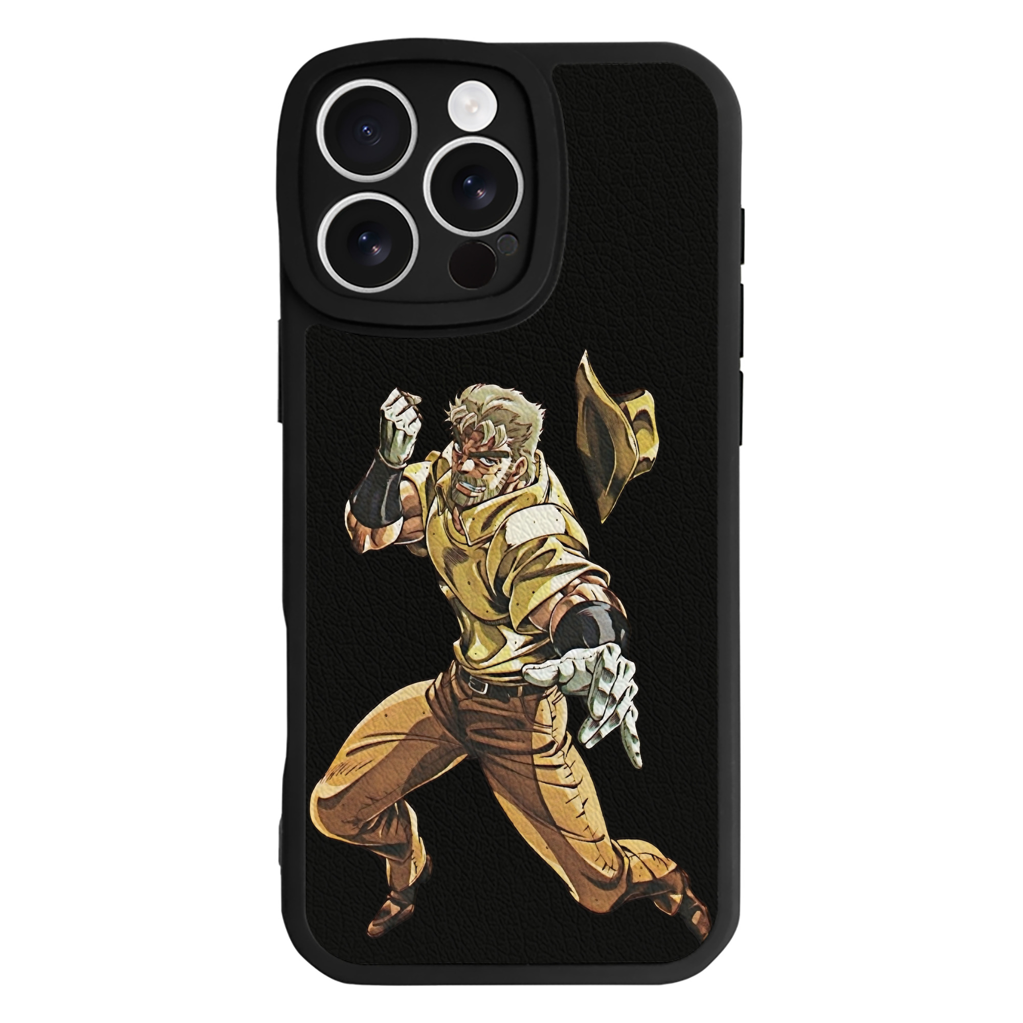 （画像用） ジョジョの奇妙な冒険 ジョセフ?ジョースター JoJo's Bizarre Adventure Joseph Joestar 【iPhone 16シリーズ対応】シリコンスマホケース（レザー調） 材質：シリコン
